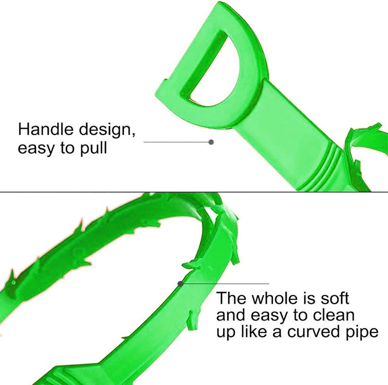 Domejo Drain Clog Remover Snake Tool for Hair and Debris, Unclog Toilet, Sink, Shower, Bathtub, Sewer - Image 5